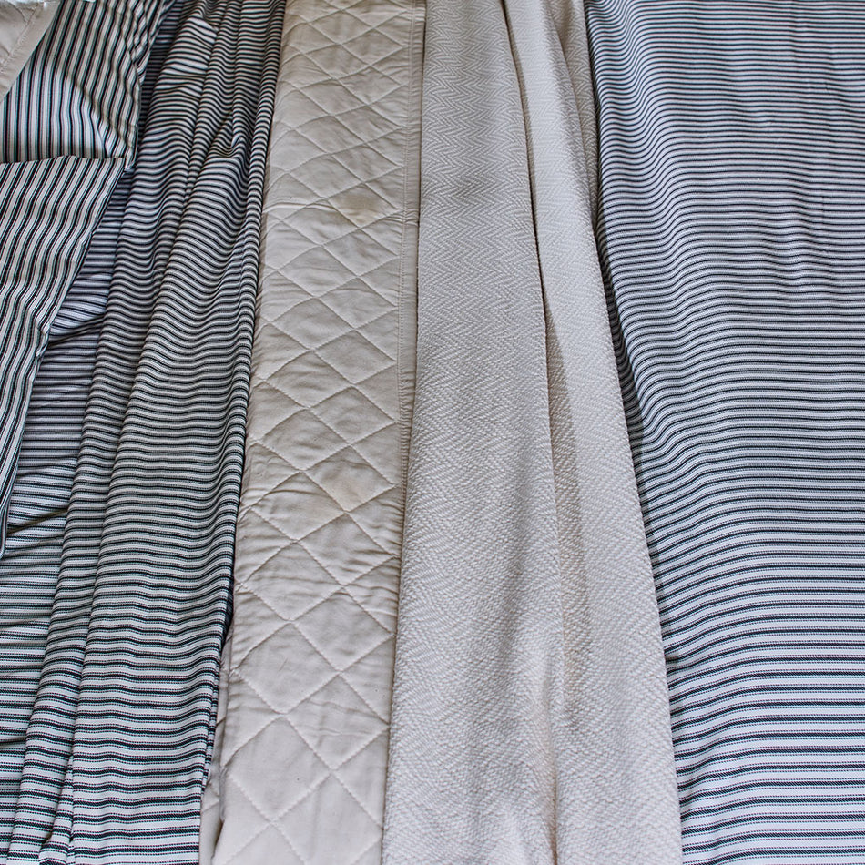 Ticking Stripe Single Fitted Sheet